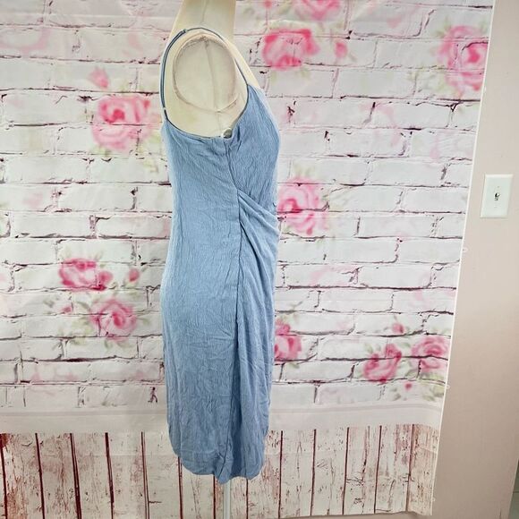 🔥🔥5 for $25🔥🔥 Lulus Women's Crinkle Textured Wrap Skirt Side Tie Tulip Cut Dress - Picture 5 of 12